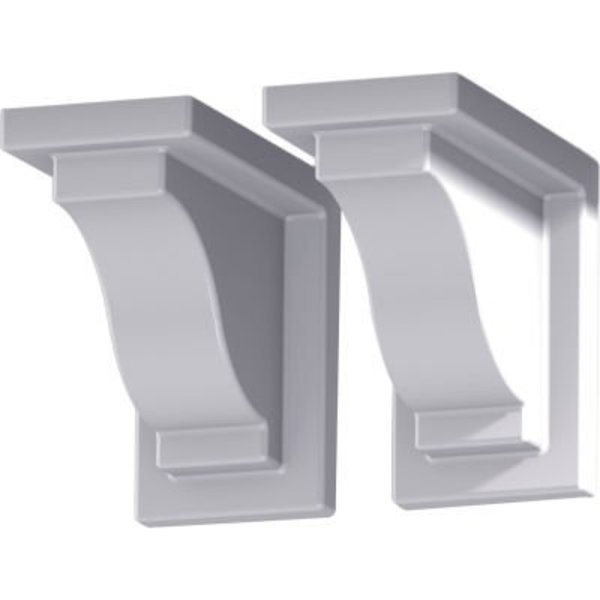 Mayne Mail Post Mayne Yorkshire Window Box Decorative Brackets, White Pack of 2 4821-W